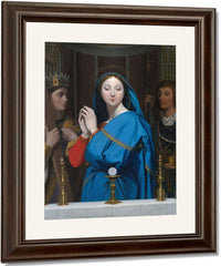 The Virgin Adoring The Host By Jean Auguste Dominique Ingres Fine Art Print
