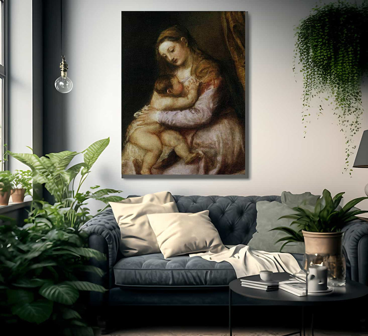 The Virgin And Child By Titian Fine Art Print
