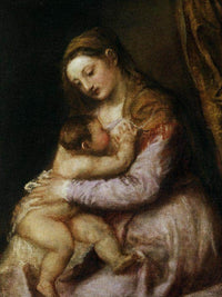 The Virgin And Child By Titian Fine Art Print