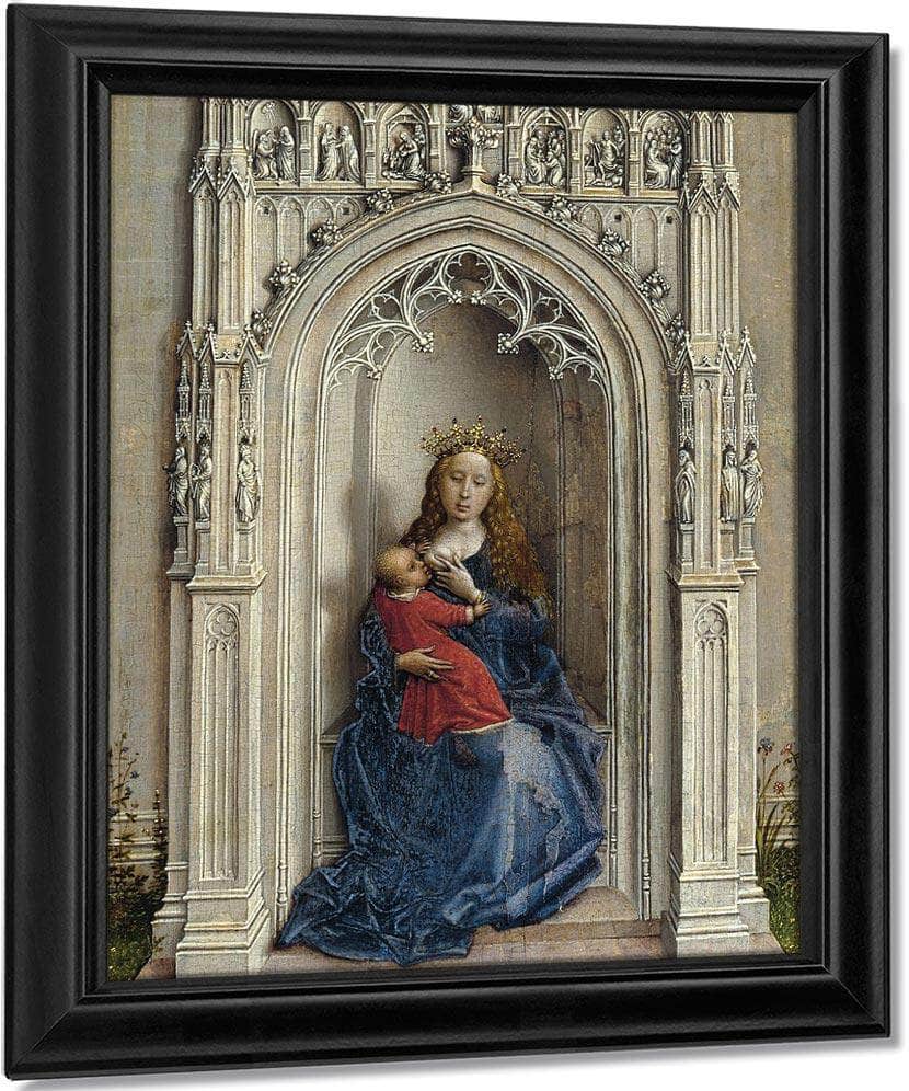 The Virgin And Child Enthroned 1433 By Rogier Van Der Weyden Fine Art Print
