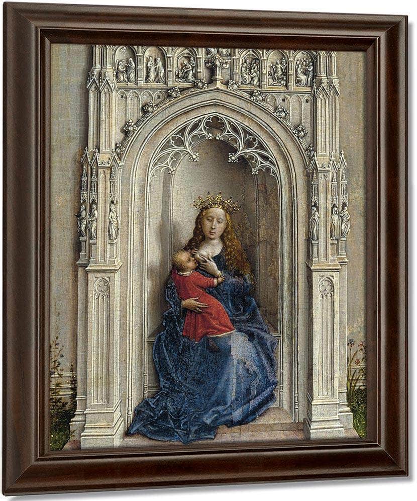 The Virgin And Child Enthroned 1433 By Rogier Van Der Weyden Fine Art Print