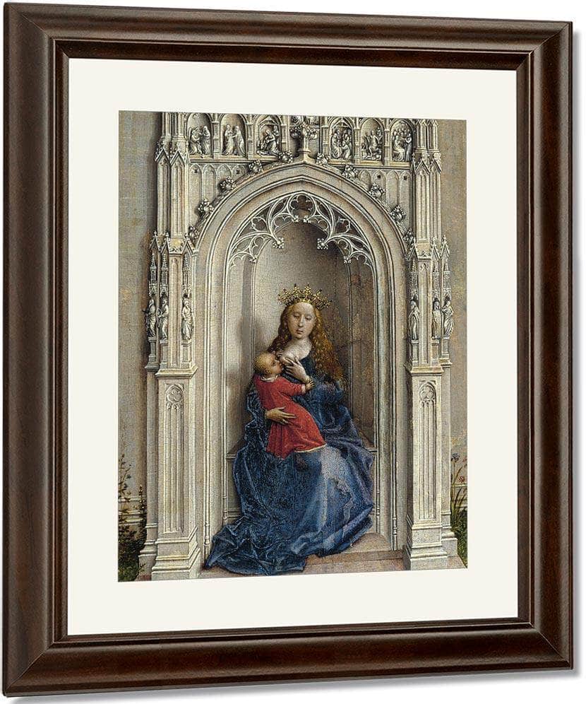 The Virgin And Child Enthroned 1433 By Rogier Van Der Weyden Fine Art Print