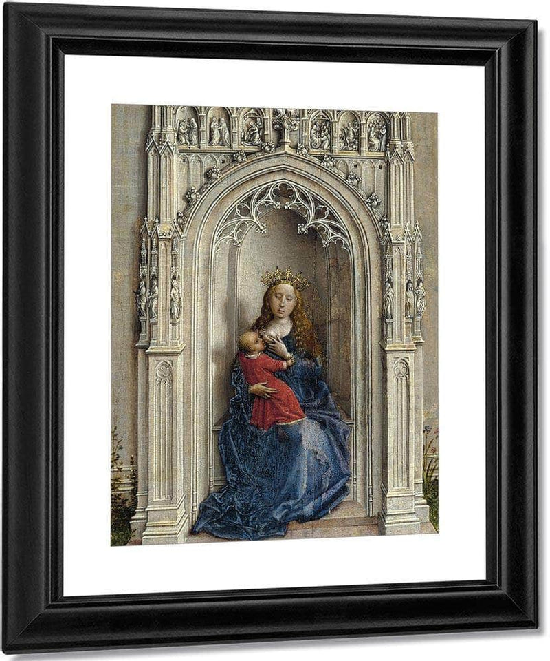 The Virgin And Child Enthroned 1433 By Rogier Van Der Weyden Fine Art Print