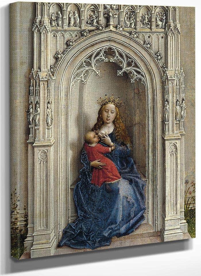 The Virgin And Child Enthroned 1433 By Rogier Van Der Weyden Fine Art Print