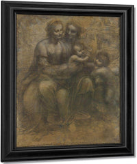 The Virgin And Child With Saint Anne And Saint John The Baptist By Leonardo Da Vinci Fine Art Print