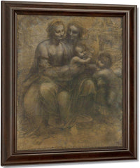 The Virgin And Child With Saint Anne And Saint John The Baptist By Leonardo Da Vinci Fine Art Print