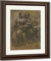 The Virgin And Child With Saint Anne And Saint John The Baptist By Leonardo Da Vinci Fine Art Print