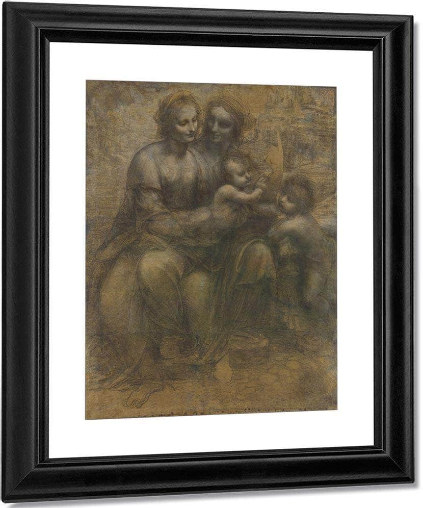 The Virgin And Child With Saint Anne And Saint John The Baptist By Leonardo Da Vinci Fine Art Print