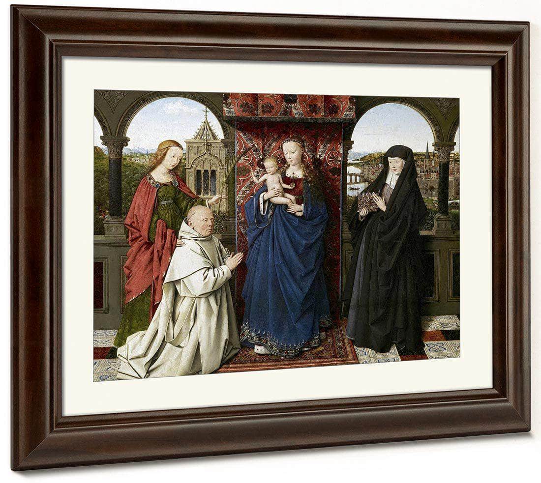 The Virgin And Child With Saints And Donor By Jan Van Eyck Fine Art Print