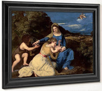 The Virgin And Child With Saints By Titian Fine Art Print