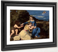 The Virgin And Child With Saints By Titian Fine Art Print