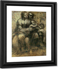 The Virgin And Child With Ss. Anne And John The Baptist By Leonardo Da Vinci Fine Art Print