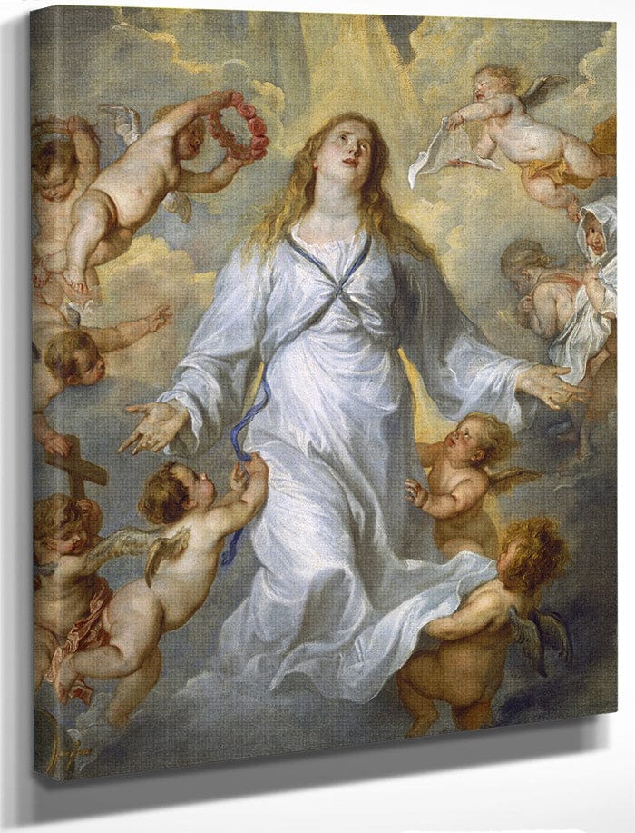 The Virgin As Intercessor By Anthony Van Dyck Fine Art Print