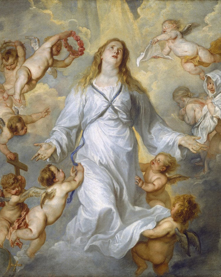 The Virgin As Intercessor By Anthony Van Dyck Fine Art Print