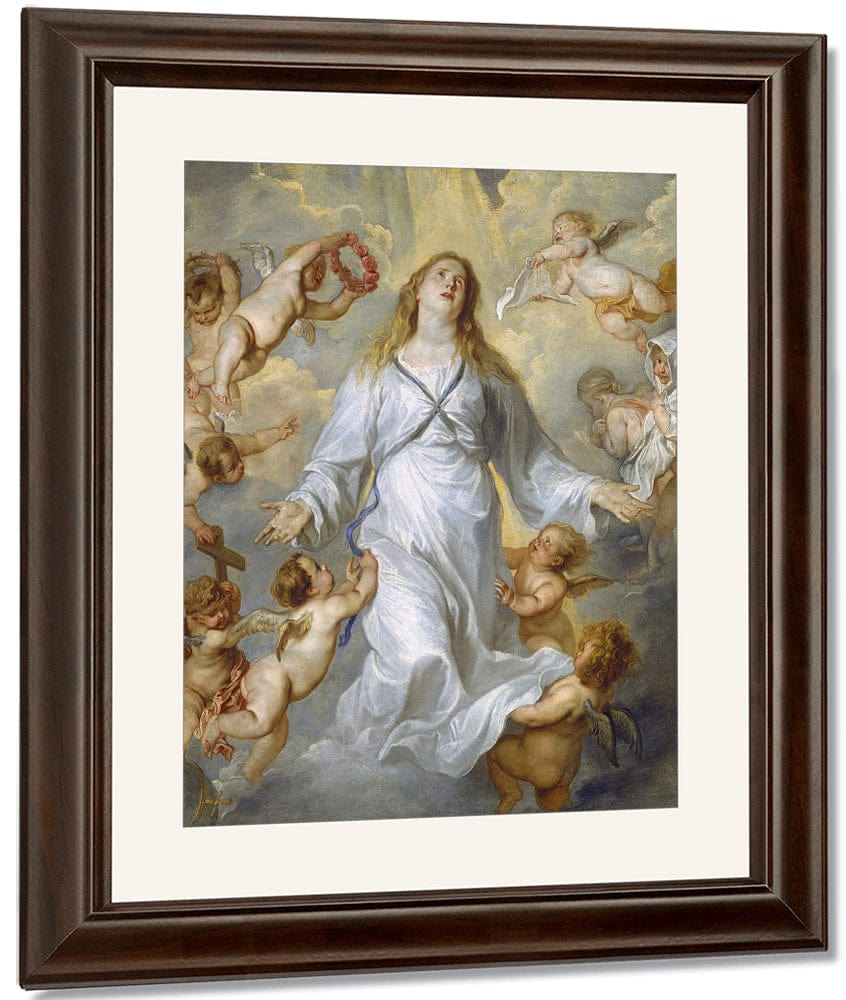 The Virgin As Intercessor By Anthony Van Dyck Fine Art Print