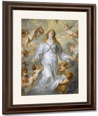 The Virgin As Intercessor By Anthony Van Dyck Fine Art Print