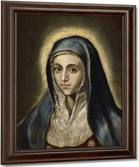 The Virgin Mary 1597 52X41Cm Museo Del Prado P00829 By El Greco Fine Art Print