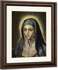The Virgin Mary 1597 52X41Cm Museo Del Prado P00829 By El Greco Fine Art Print