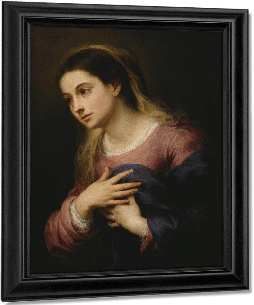 The Virgin Of The Annunciation By Bartolome Esteban Murillo Fine Art Print