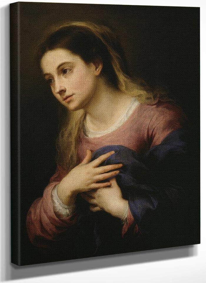 The Virgin Of The Annunciation By Bartolome Esteban Murillo Fine Art Print