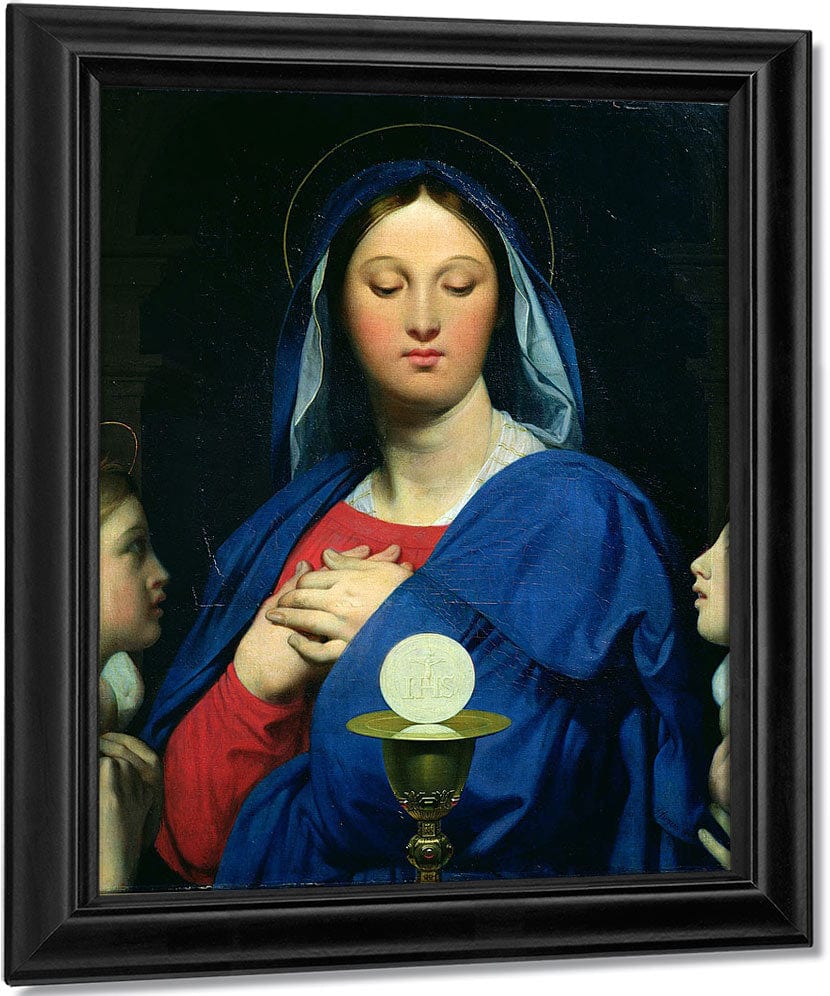 The Virgin Of The Host By Jean Auguste Dominique Ingres Fine Art Print
