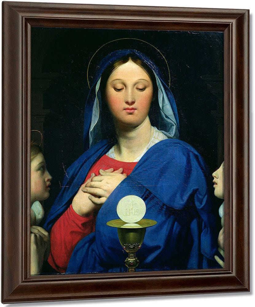 The Virgin Of The Host By Jean Auguste Dominique Ingres Fine Art Print