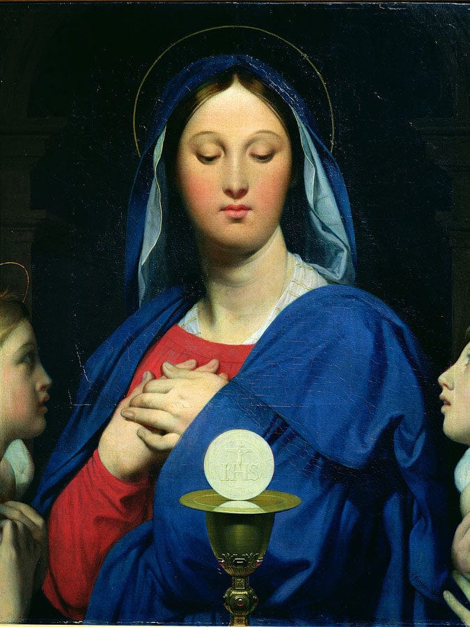 The Virgin Of The Host By Jean Auguste Dominique Ingres Fine Art Print