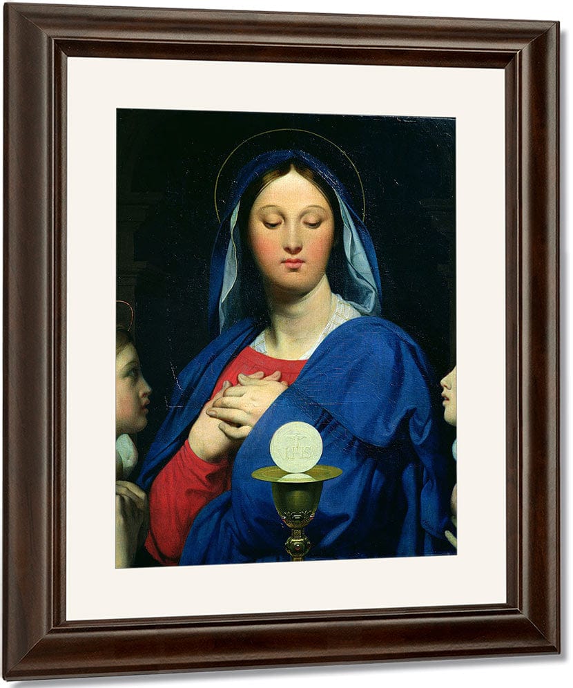 The Virgin Of The Host By Jean Auguste Dominique Ingres Fine Art Print