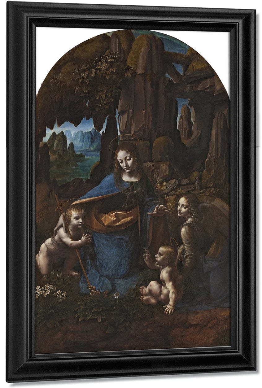 The Virgin Of The Rocks By Leonardo Da Vinci Fine Art Print