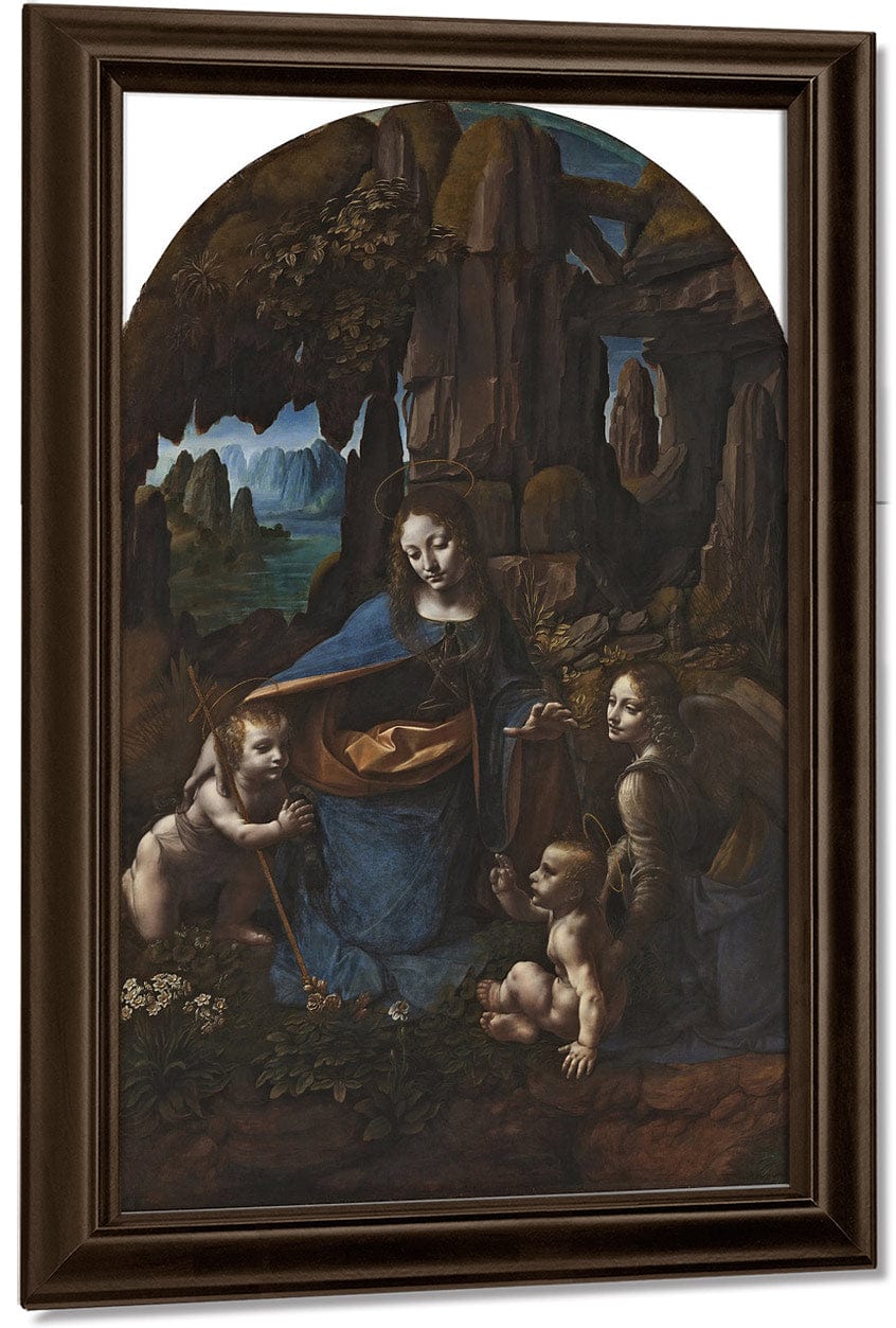 The Virgin Of The Rocks By Leonardo Da Vinci Fine Art Print