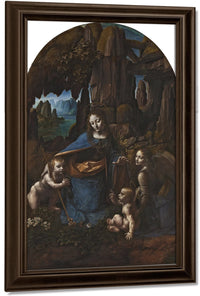 The Virgin Of The Rocks By Leonardo Da Vinci Fine Art Print