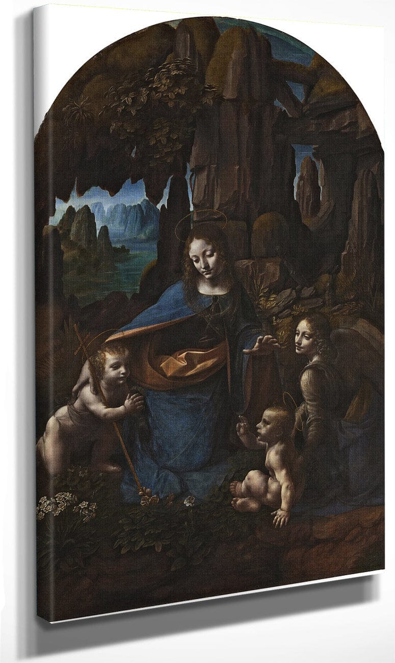 The Virgin Of The Rocks By Leonardo Da Vinci Fine Art Print