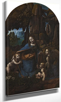 The Virgin Of The Rocks By Leonardo Da Vinci Fine Art Print