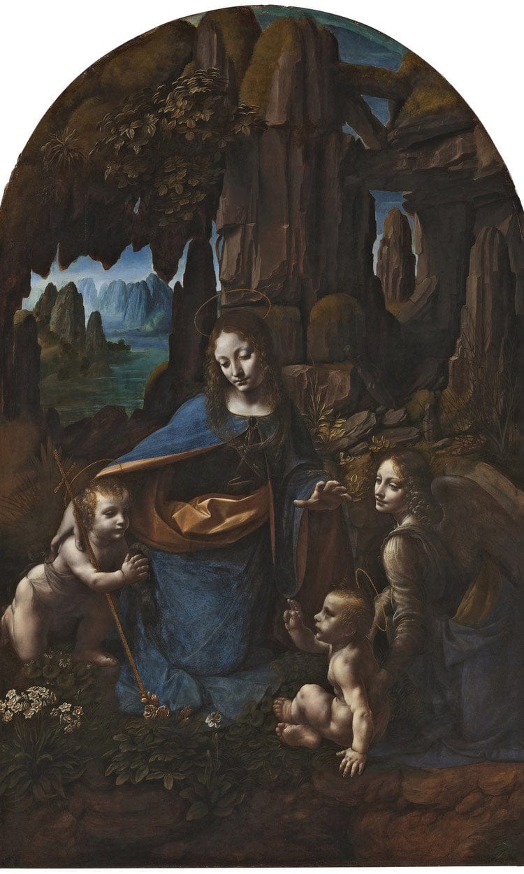 The Virgin Of The Rocks By Leonardo Da Vinci Fine Art Print