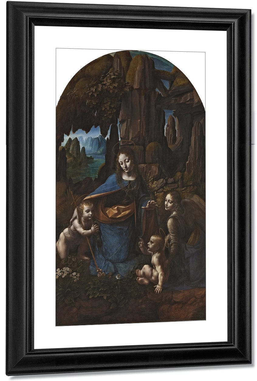 The Virgin Of The Rocks By Leonardo Da Vinci Fine Art Print