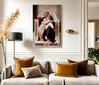 The Virgin The Baby Jesus And Saint John The Baptist 1875 By William Adolphe Bouguereau Fine Art Print