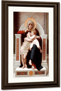 The Virgin The Baby Jesus And Saint John The Baptist 1875 By William Adolphe Bouguereau Fine Art Print