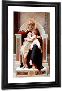 The Virgin The Baby Jesus And Saint John The Baptist 1875 By William Adolphe Bouguereau Fine Art Print