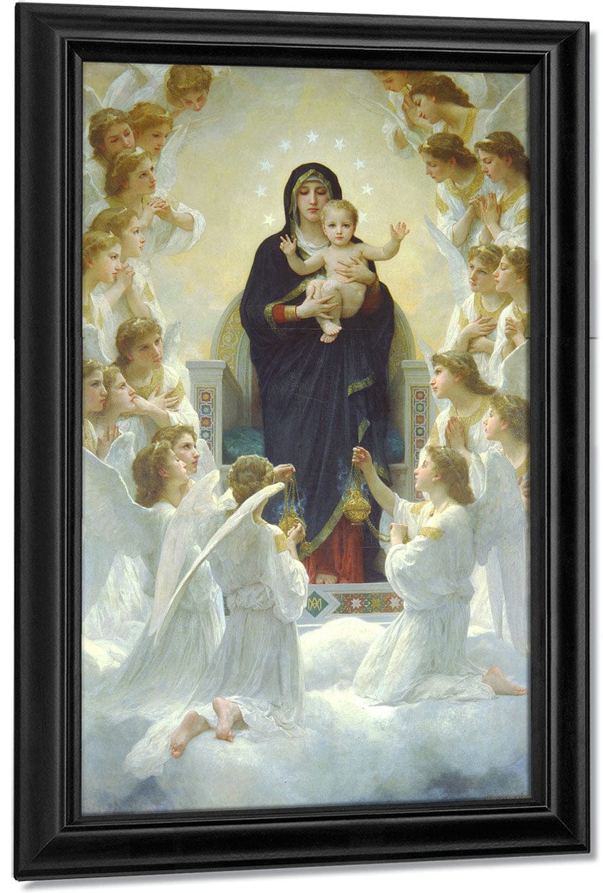 The Virgin With Angels 1900 By William Adolphe Bouguereau Fine Art Print