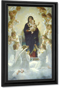 The Virgin With Angels 1900 By William Adolphe Bouguereau Fine Art Print