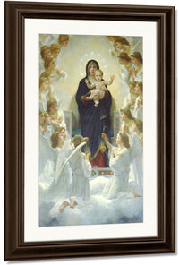 The Virgin With Angels 1900 By William Adolphe Bouguereau Fine Art Print