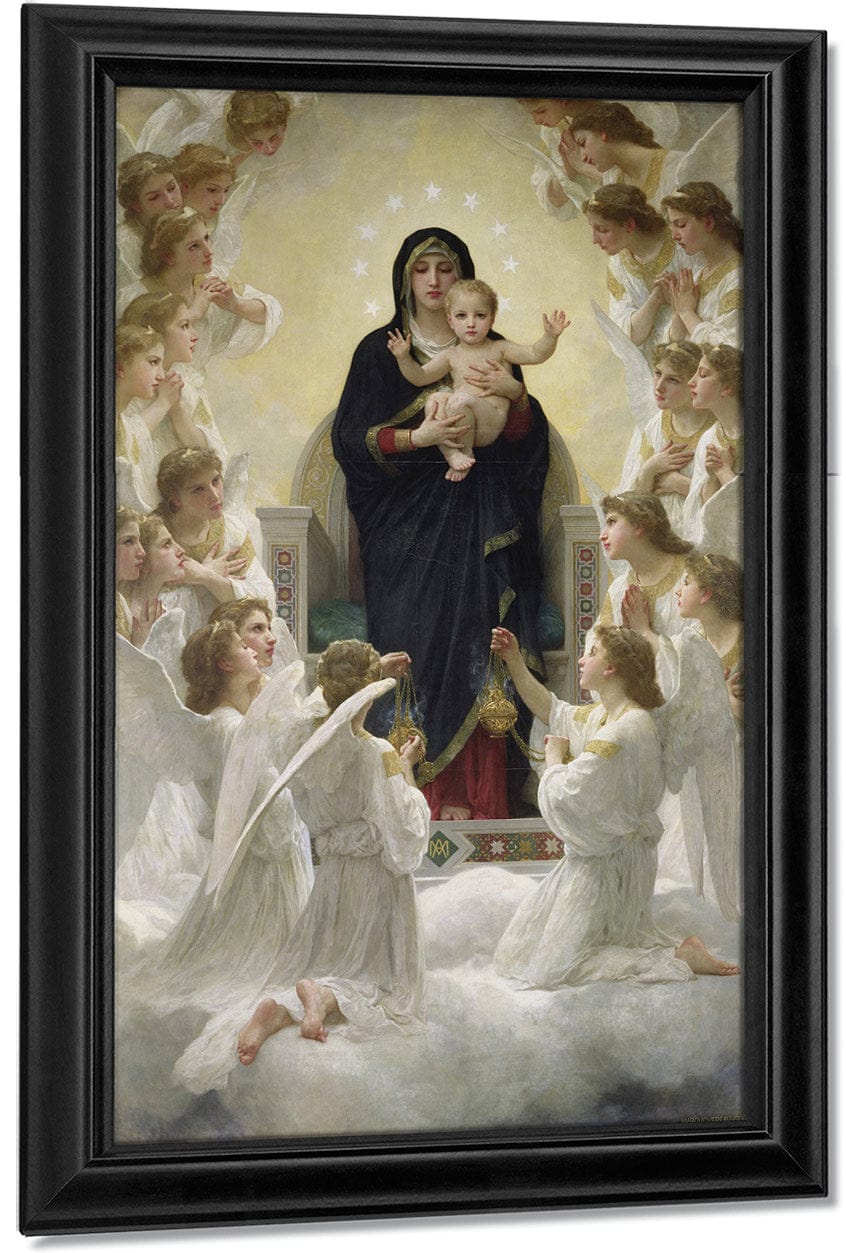 The Virgin With Angels By William Adolphe Bouguereau Fine Art Print