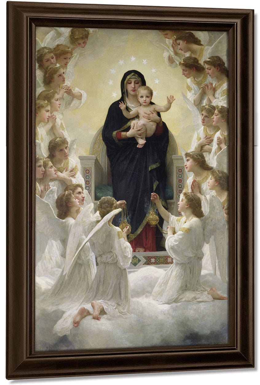 The Virgin With Angels By William Adolphe Bouguereau Fine Art Print