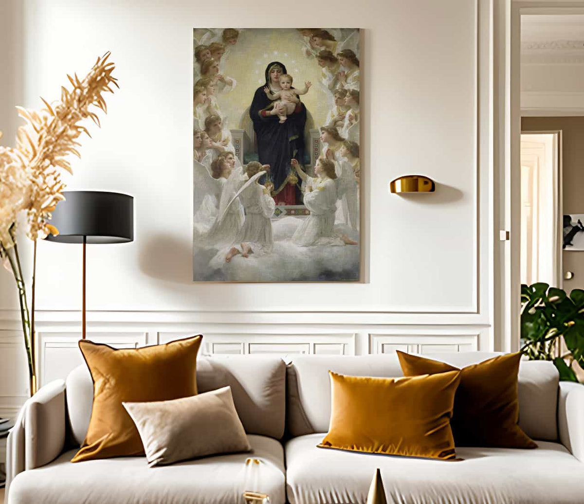 The Virgin With Angels By William Adolphe Bouguereau Fine Art Print