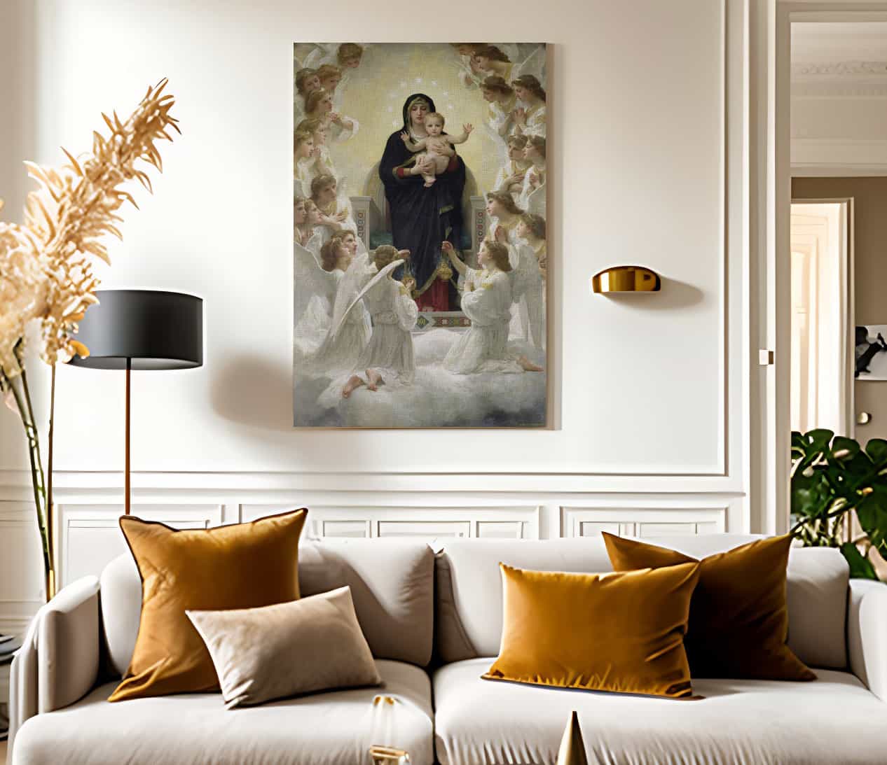 The Virgin With Angels By William Adolphe Bouguereau Fine Art Print