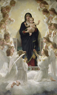 The Virgin With Angels By William Adolphe Bouguereau Fine Art Print