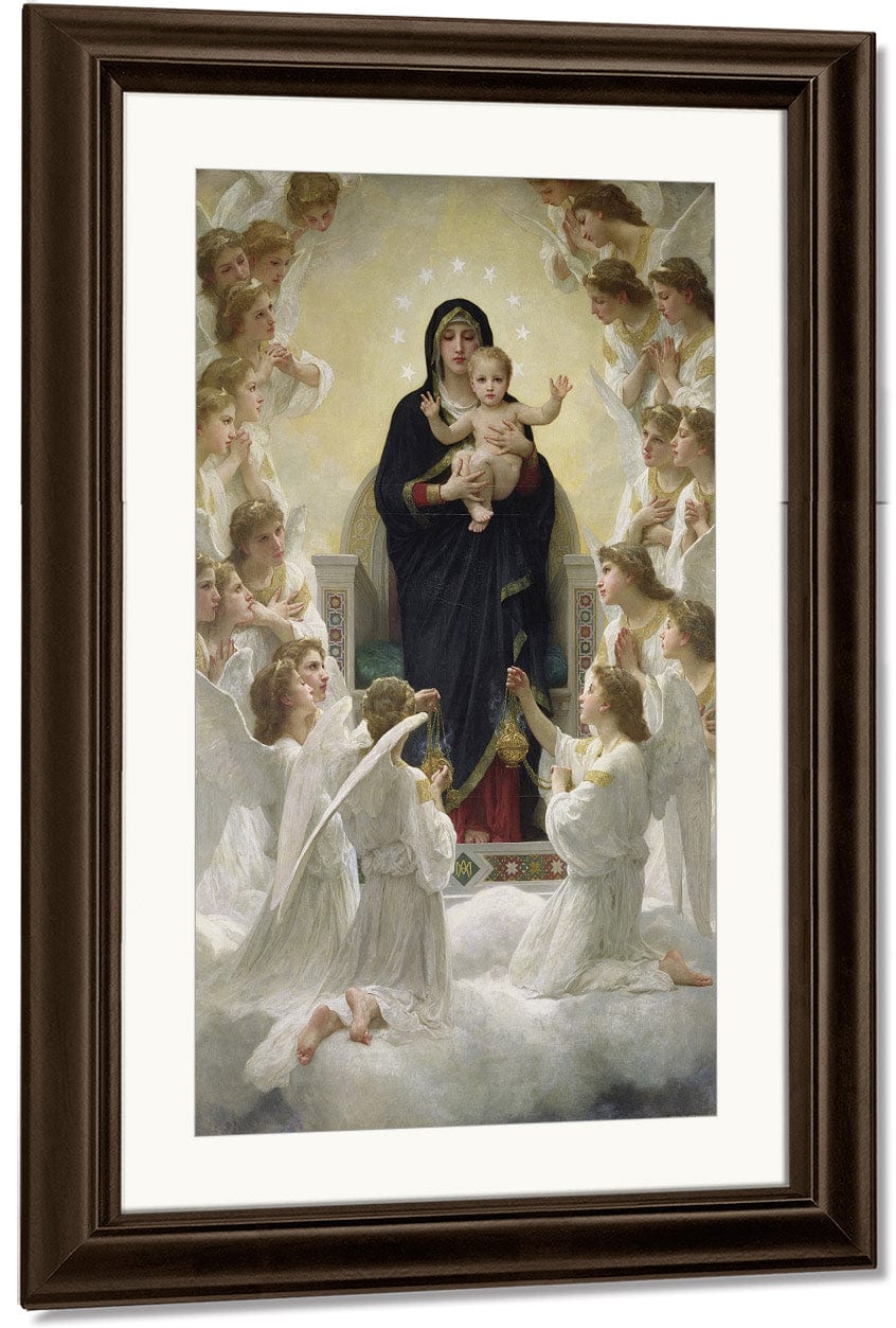 The Virgin With Angels By William Adolphe Bouguereau Fine Art Print