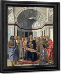 The Virgin With Child Angels And Saints 1474 By Piero Della Francesca Fine Art Print