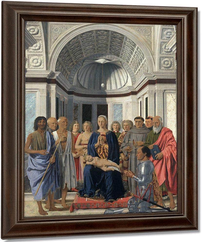 The Virgin With Child Angels And Saints 1474 By Piero Della Francesca Fine Art Print