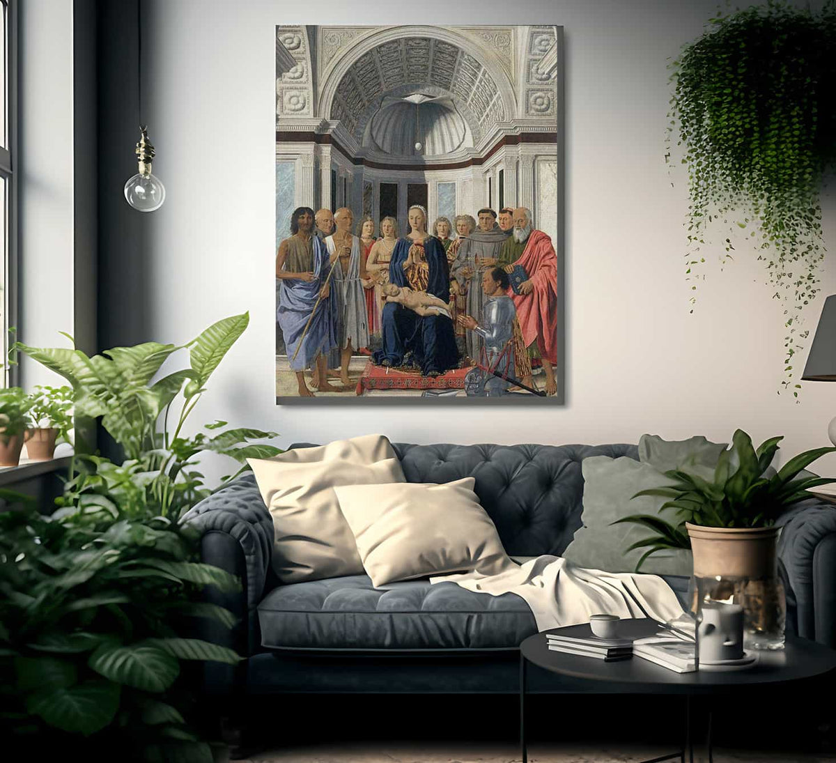 The Virgin With Child Angels And Saints 1474 By Piero Della Francesca Fine Art Print